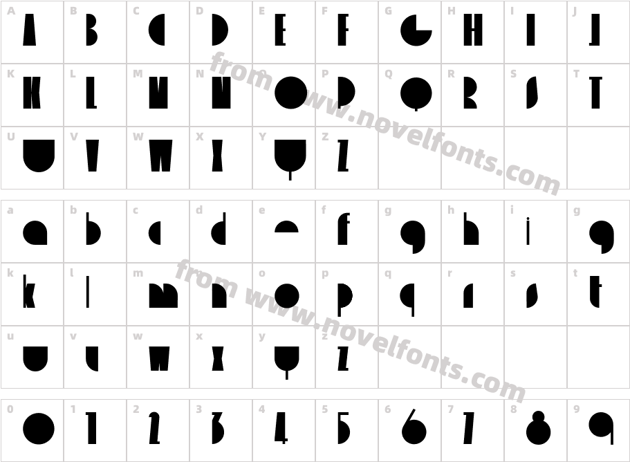 deliziosoCharacter Map