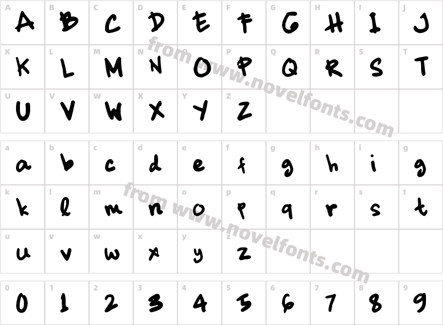 dickhopCharacter Map