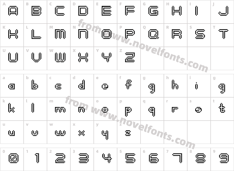 digitalisMANCharacter Map