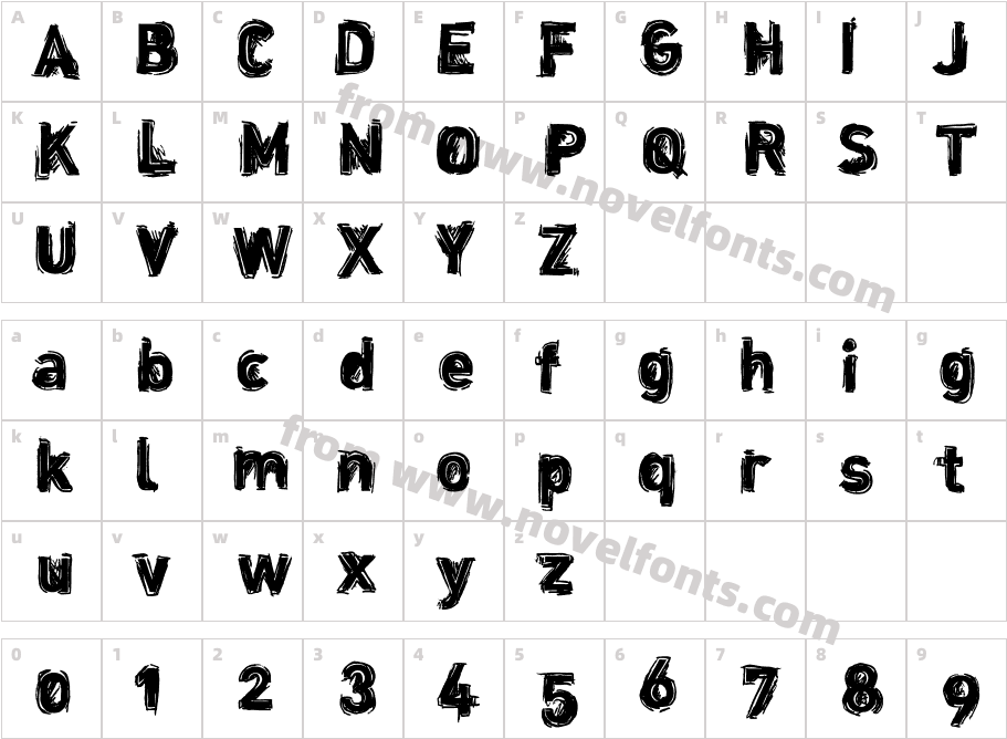 dinstikCharacter Map