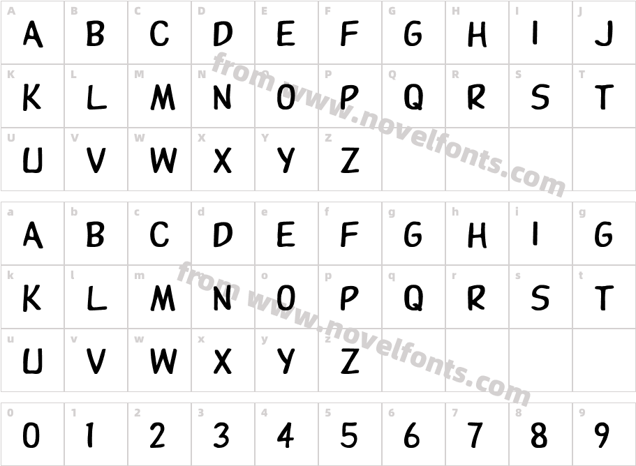 Dupuy BoldCharacter Map