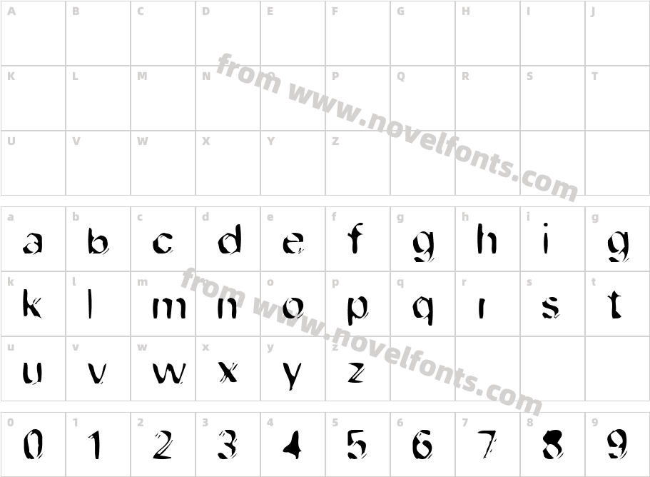 dob  FiletypeCharacter Map