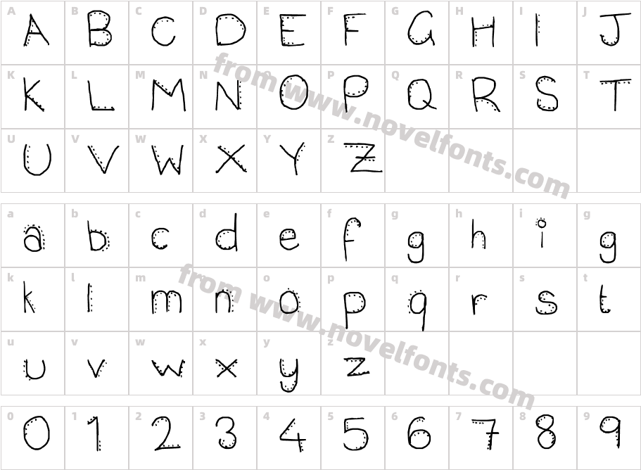 dotty spottyCharacter Map