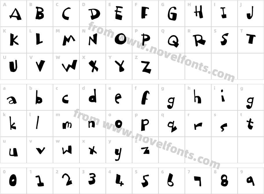 dubbemCharacter Map