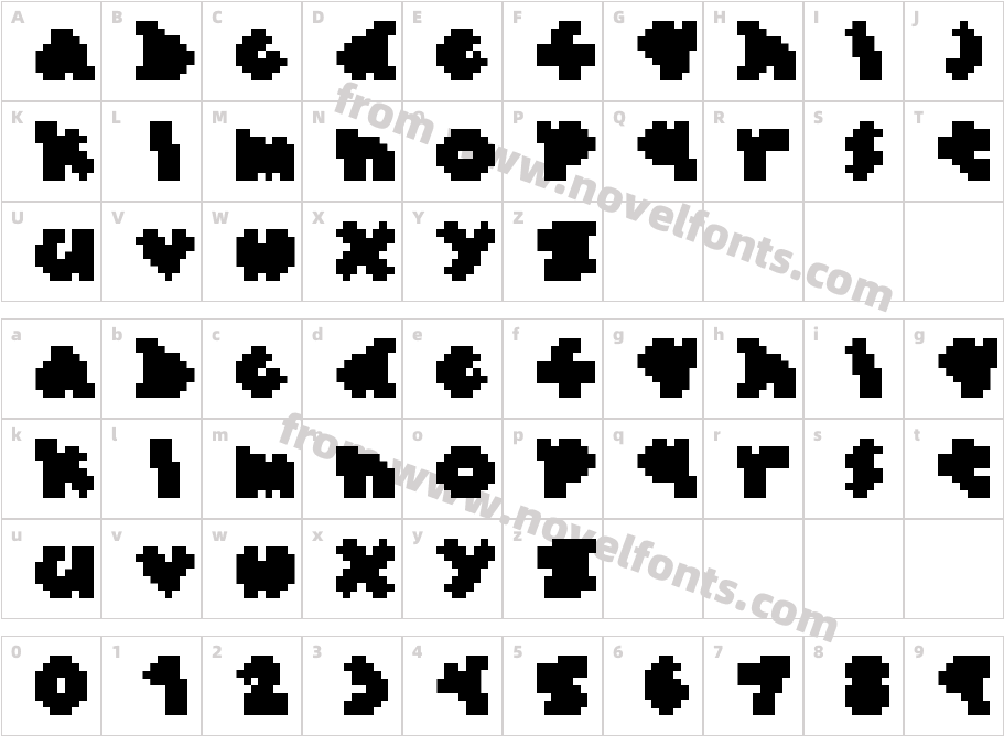 dwt Micro MaskCharacter Map