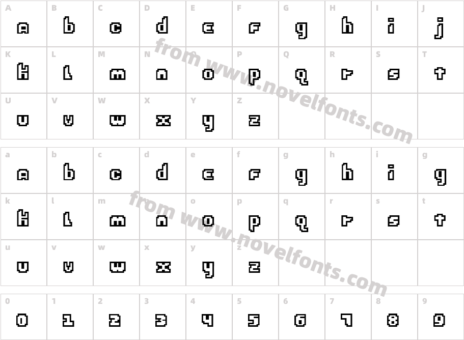 ebrain2.0Character Map