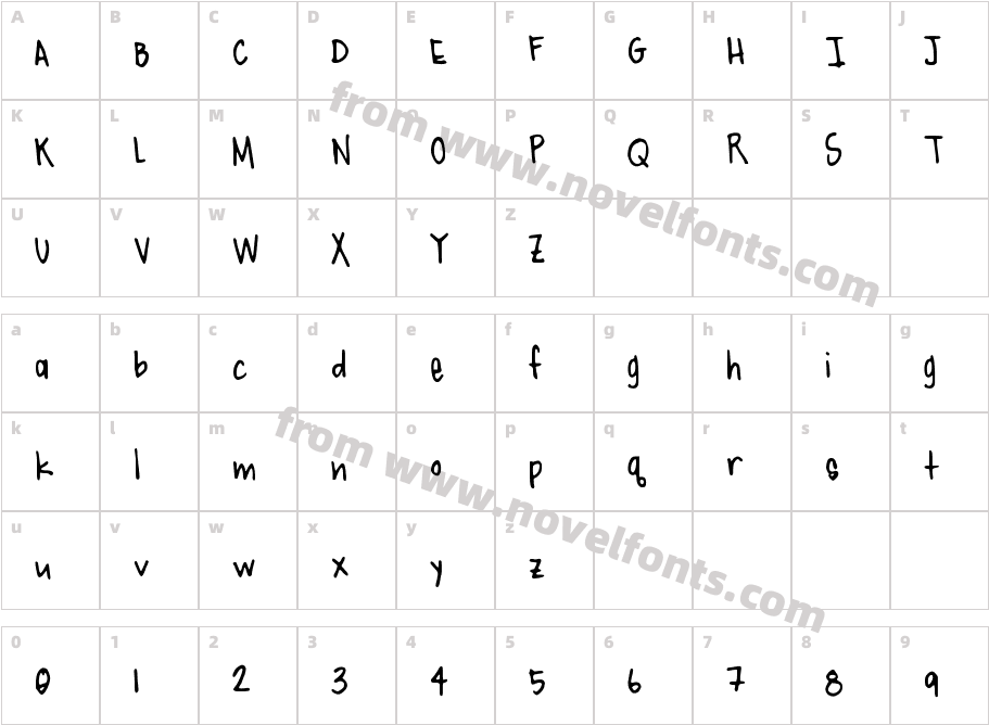 edito mi hijoCharacter Map