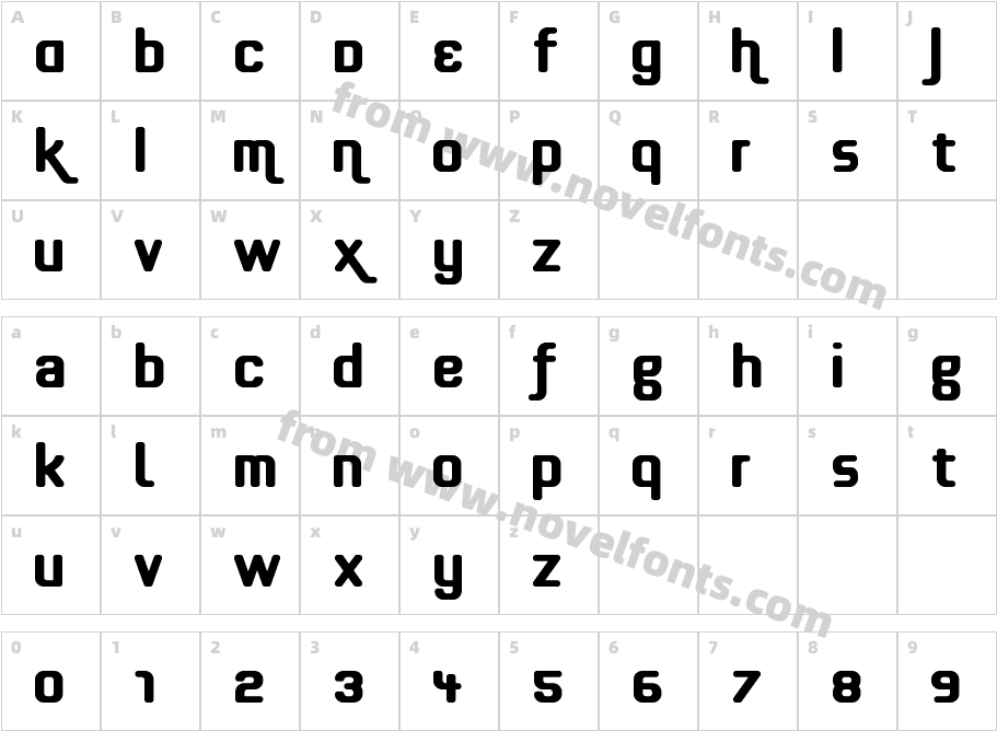 effortlessCharacter Map