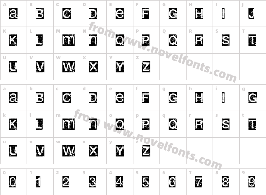 erolibCharacter Map