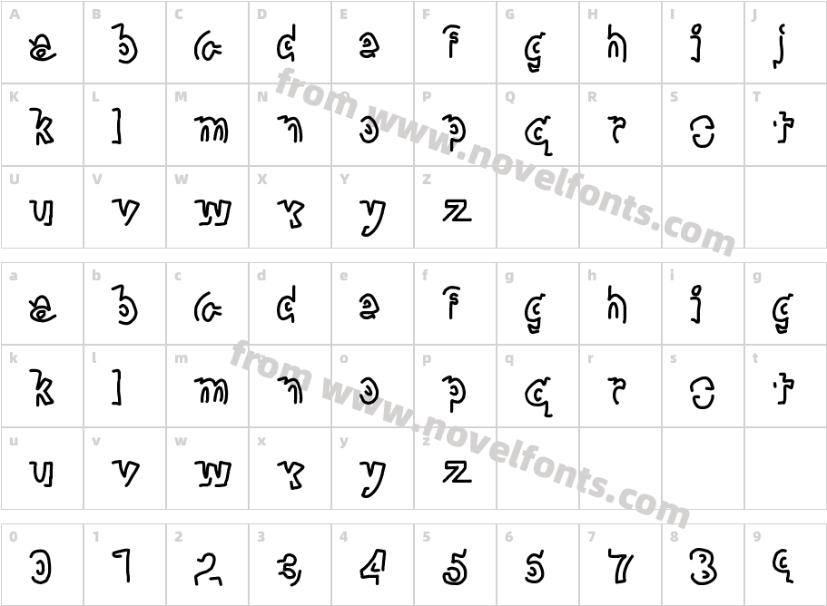 extra previewCharacter Map