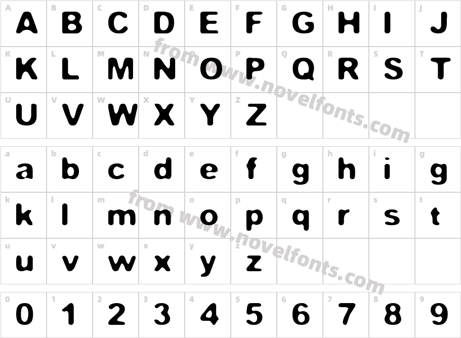 fStopCharacter Map