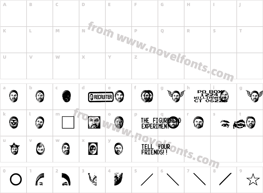 figurehead fontCharacter Map