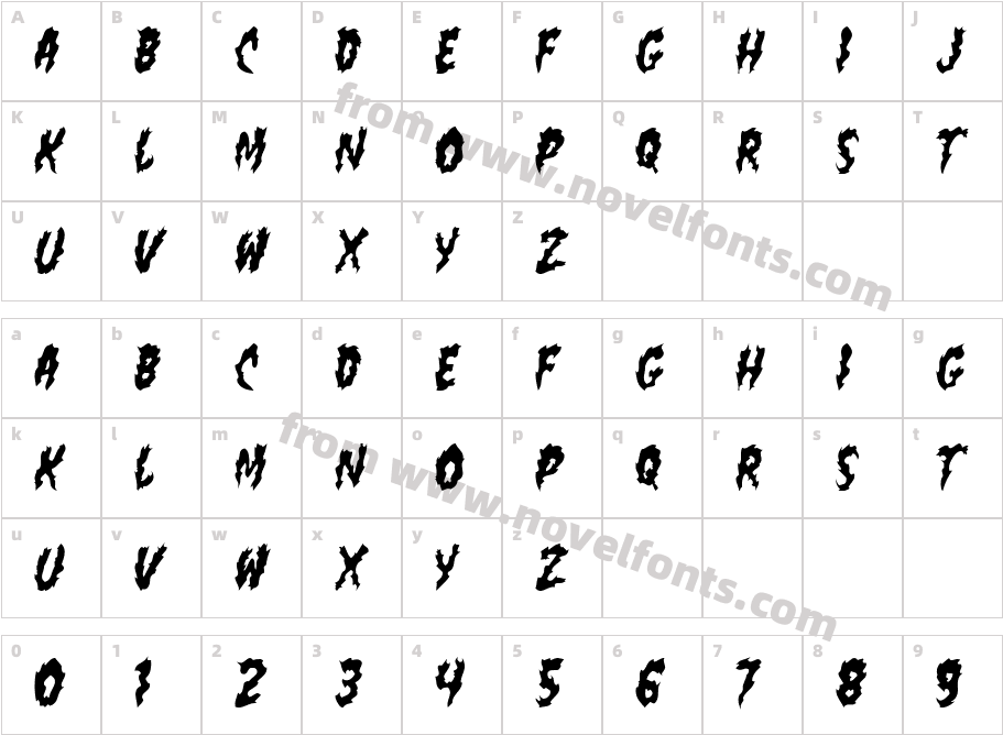 flamin pooCharacter Map