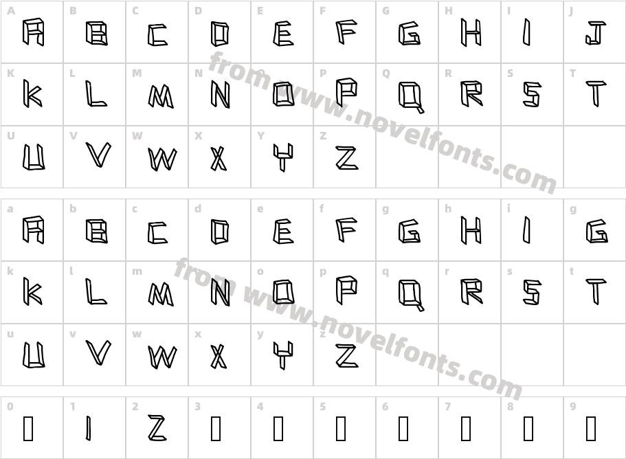 flatboardCharacter Map