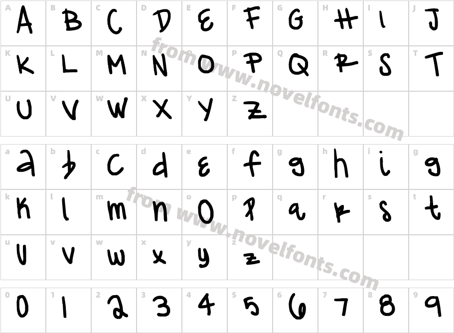 franciieCharacter Map