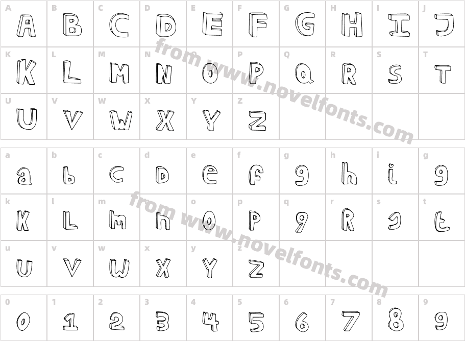 gardenCharacter Map