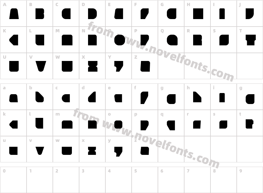 gruboRegularCharacter Map