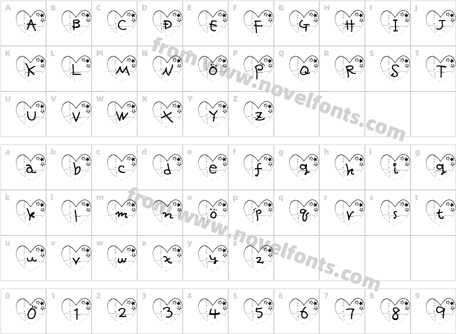 ha-FontCharacter Map