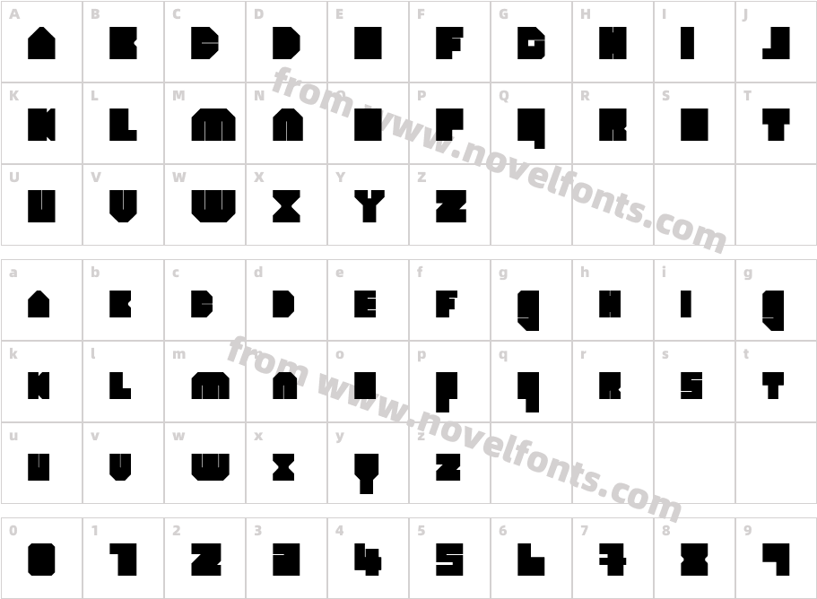 heavyLOUDedge-BoldCharacter Map