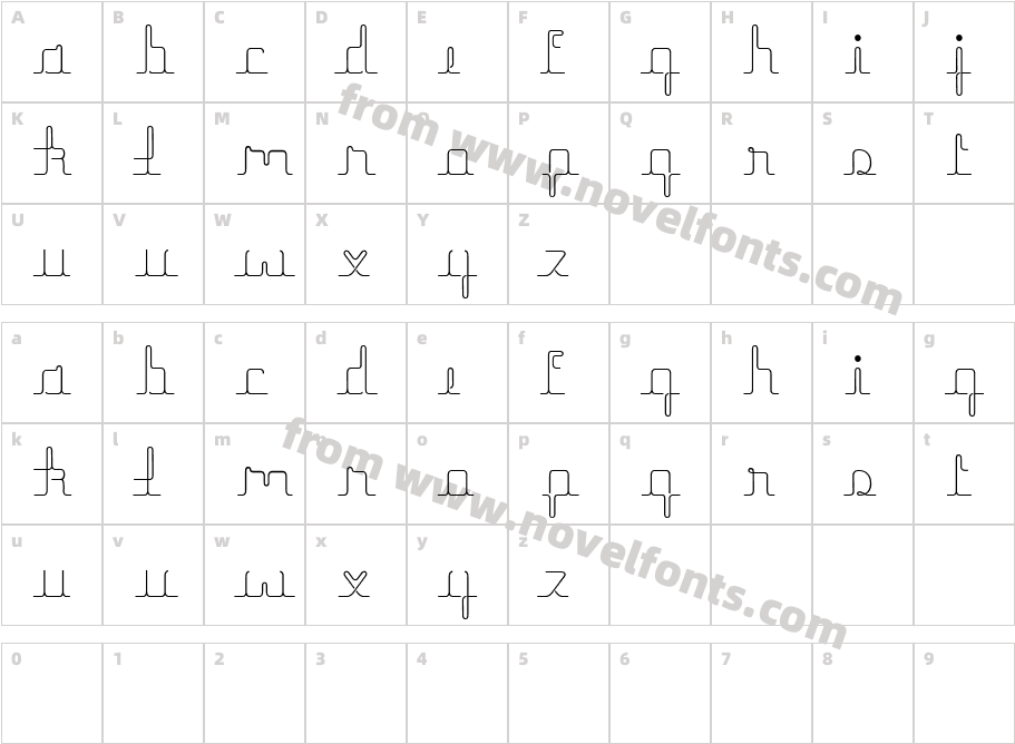 herrliches scriptCharacter Map