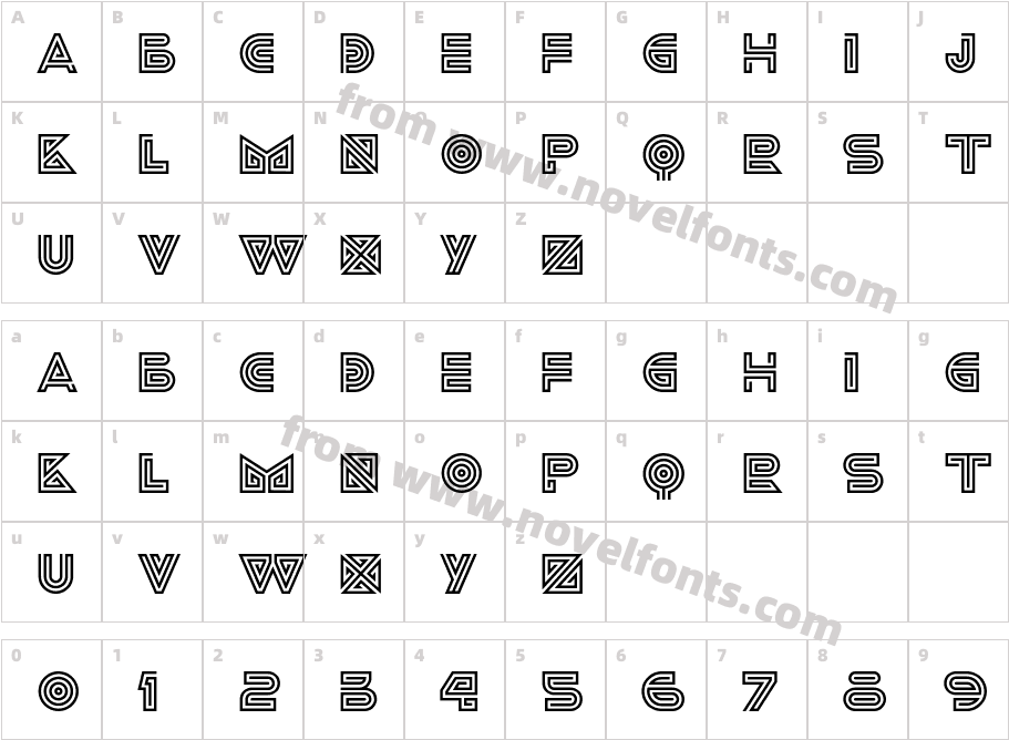 ideomaLINERCharacter Map