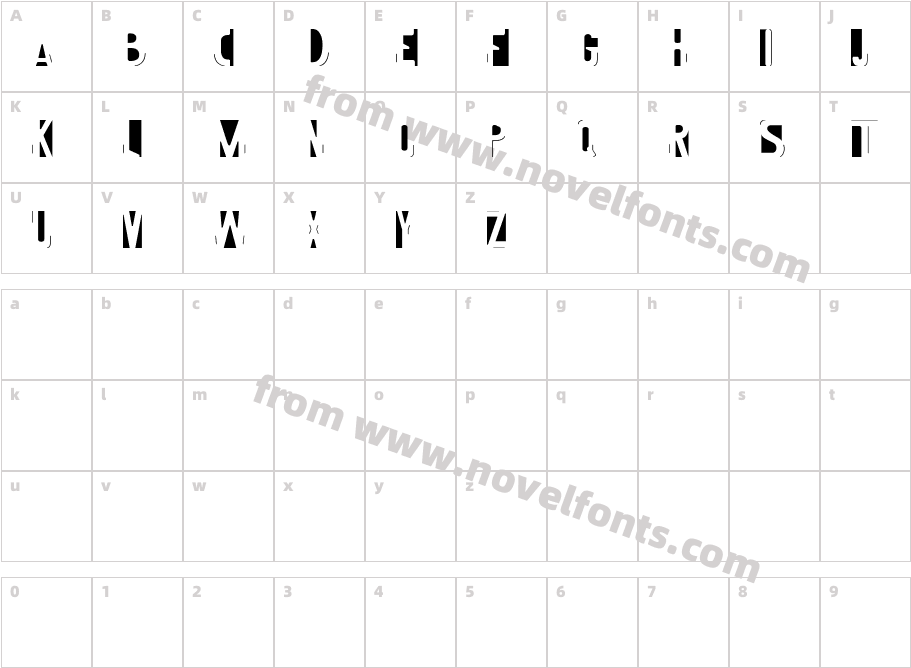 imprintCharacter Map