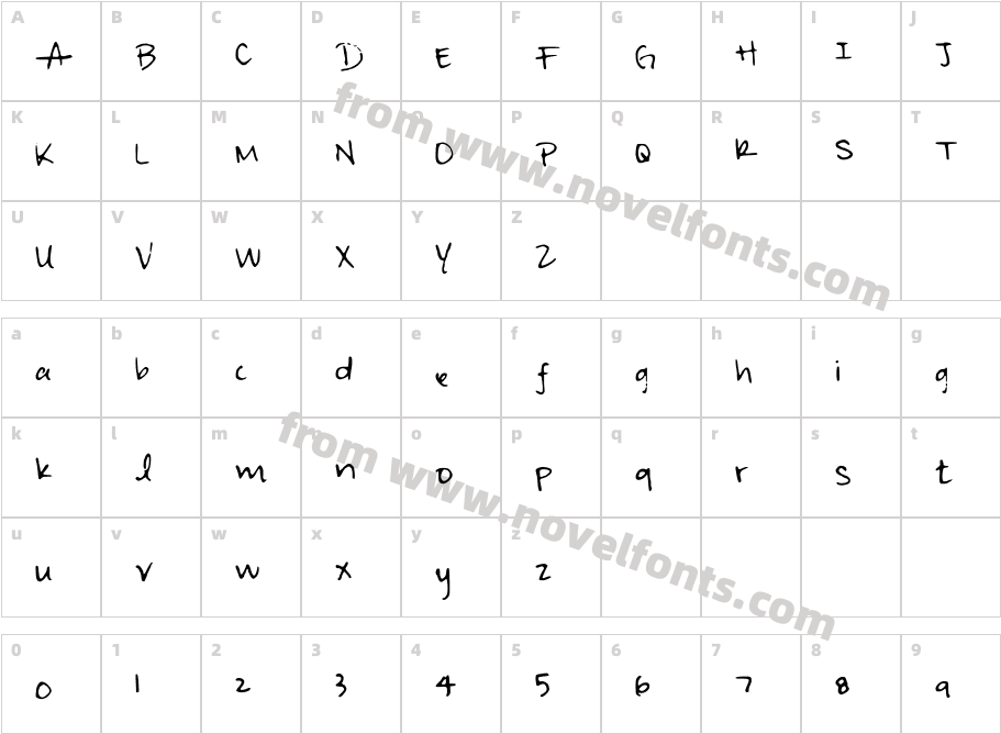 irisisweirdCharacter Map