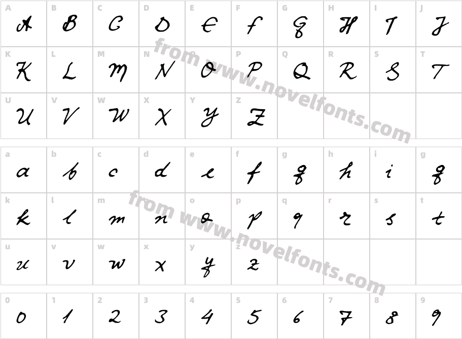 iwfxv02Character Map