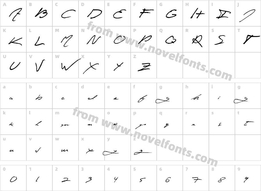 jeyCharacter Map