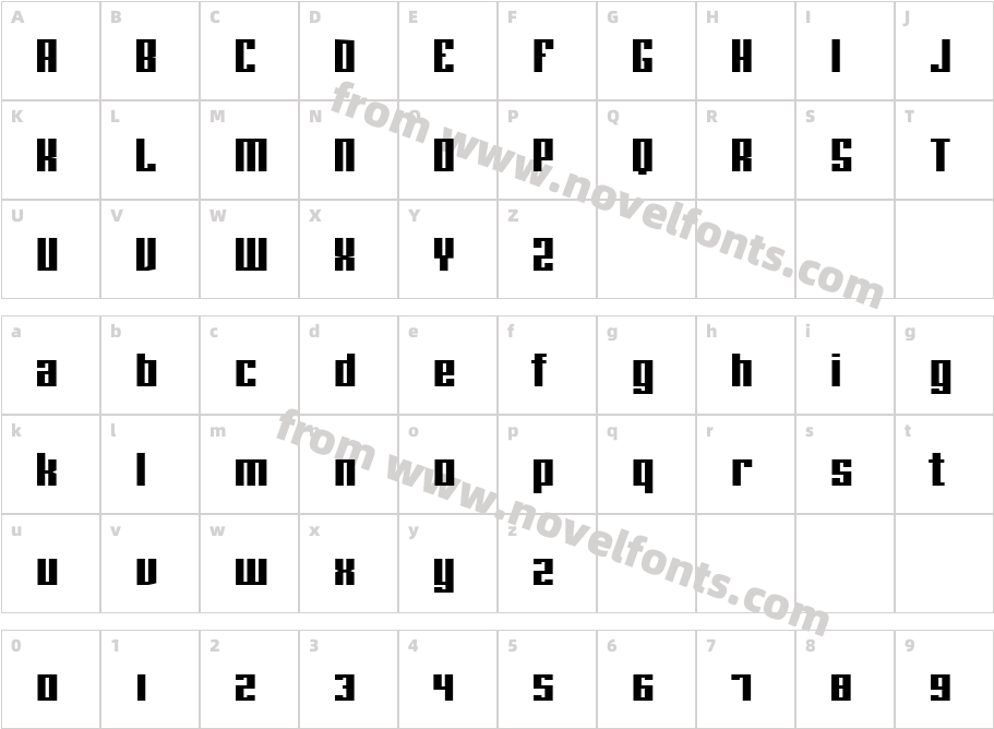 joeBob straightCharacter Map