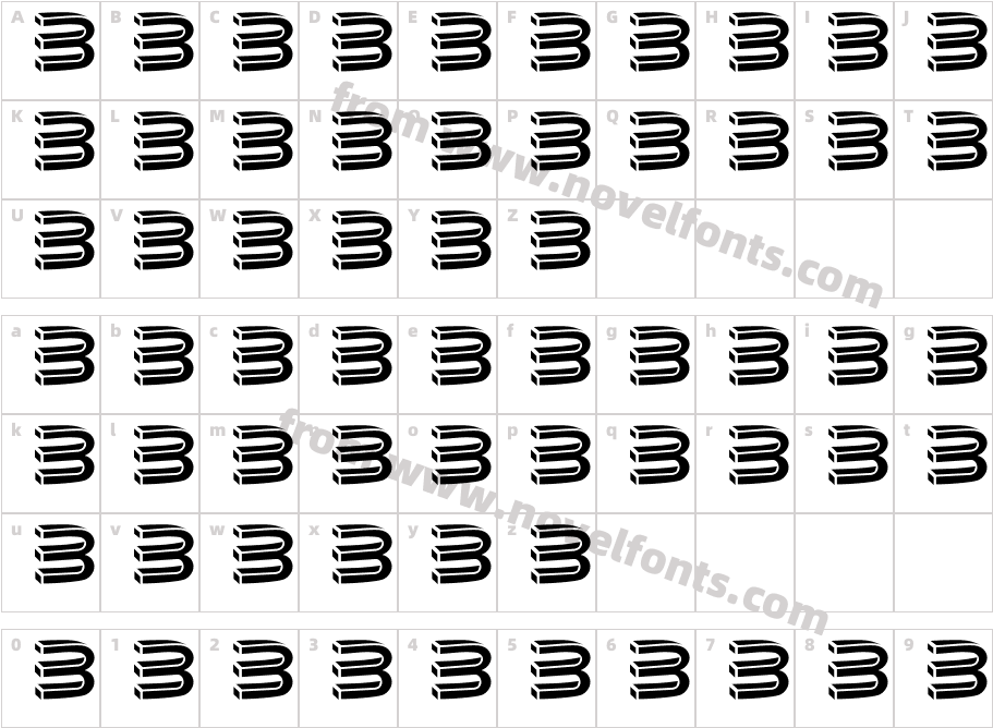 johaos  fontCharacter Map