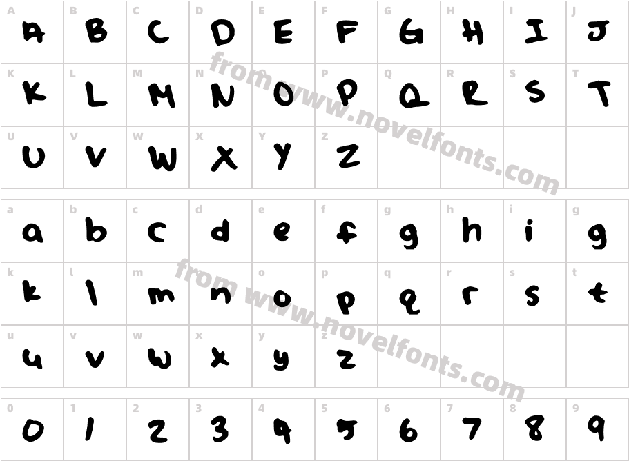 juliafontCharacter Map