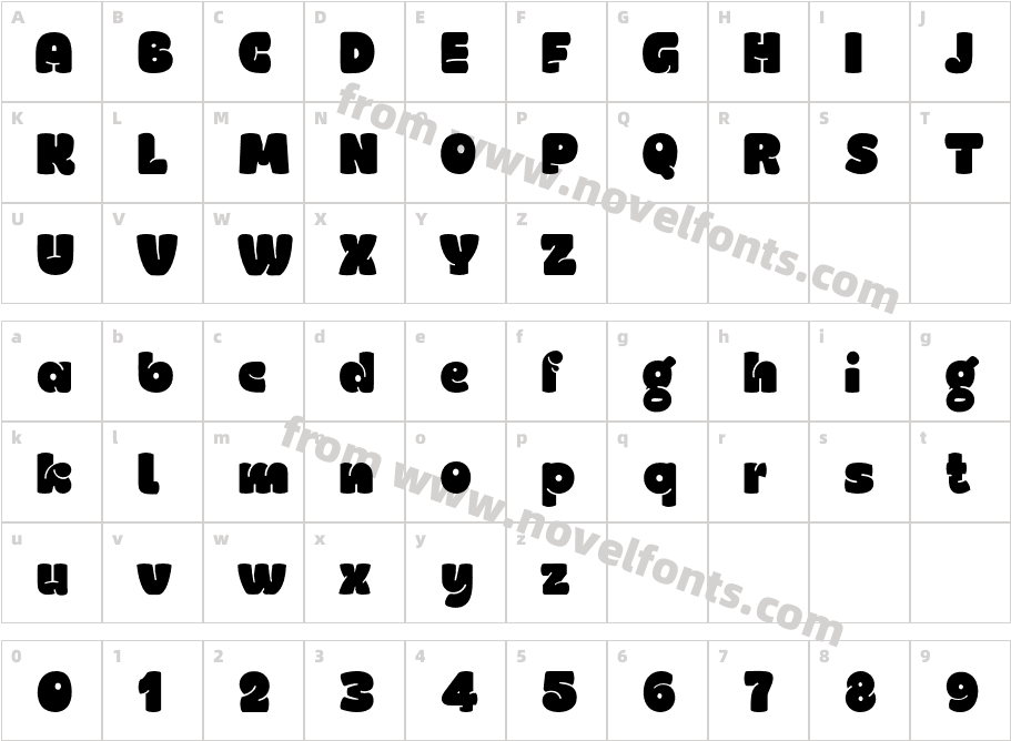 karen RegularCharacter Map