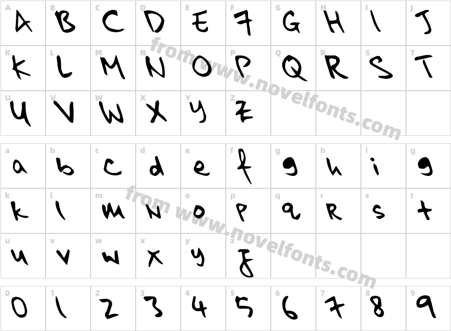 kkontagion print BoldCharacter Map