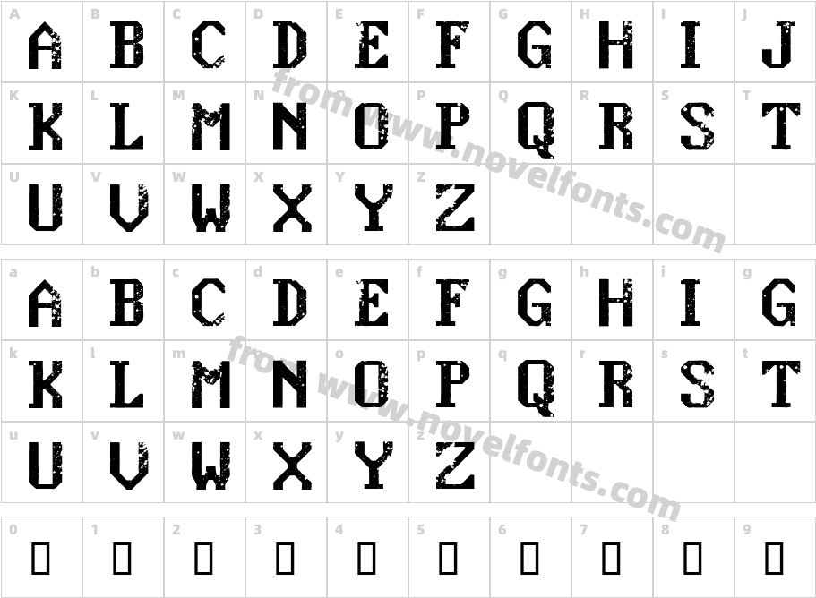 konquer RegularCharacter Map