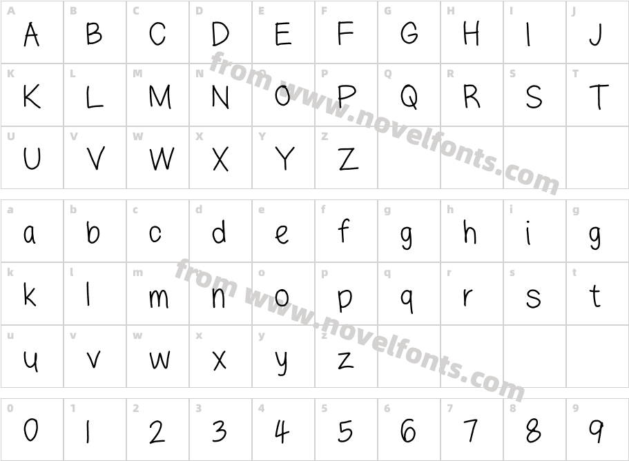 lazyfontCharacter Map