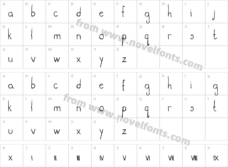 lights outCharacter Map