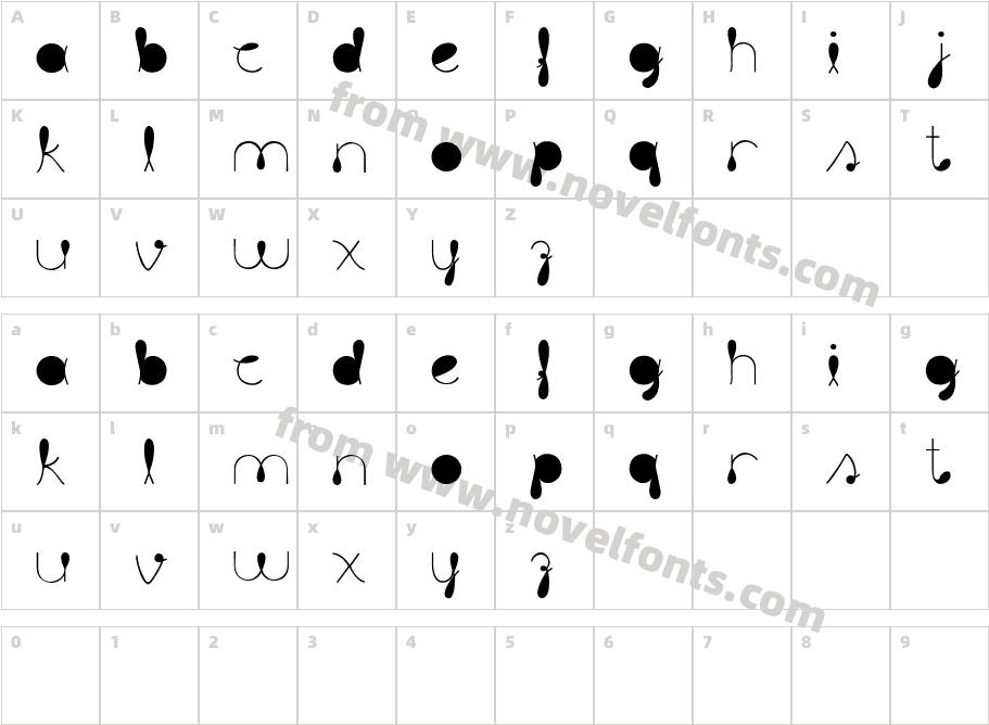 liquitRegularCharacter Map