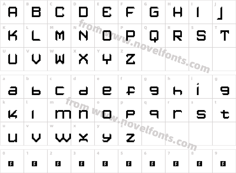 lont RegularCharacter Map