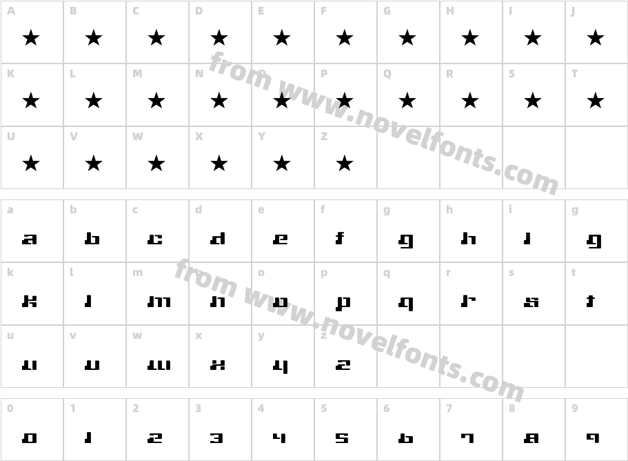 machineCharacter Map