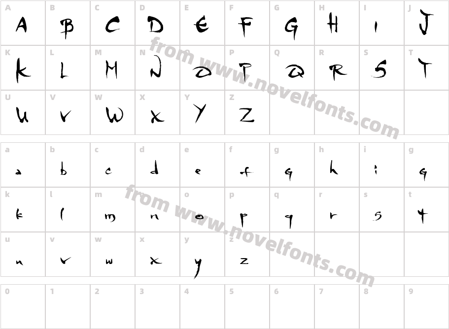 mgs4brushCharacter Map