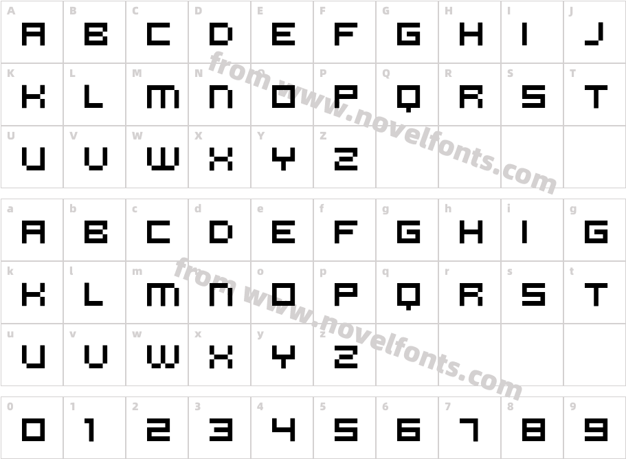 microN55Character Map