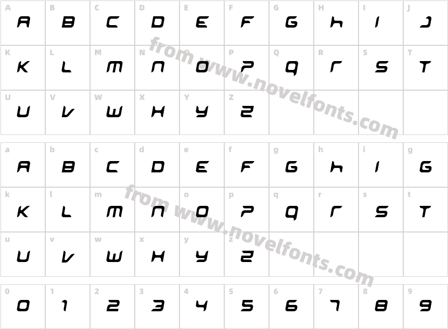 miniskipCharacter Map