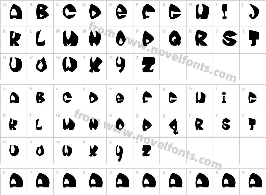 moonieCharacter Map