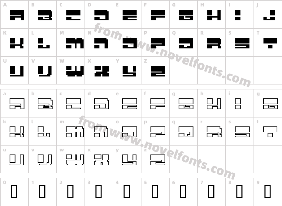 mtizaCharacter Map