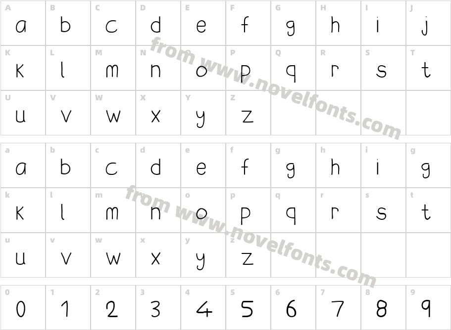 my special angelCharacter Map