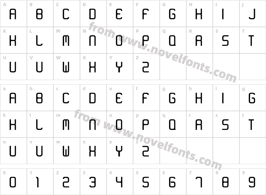 neon-likeCharacter Map