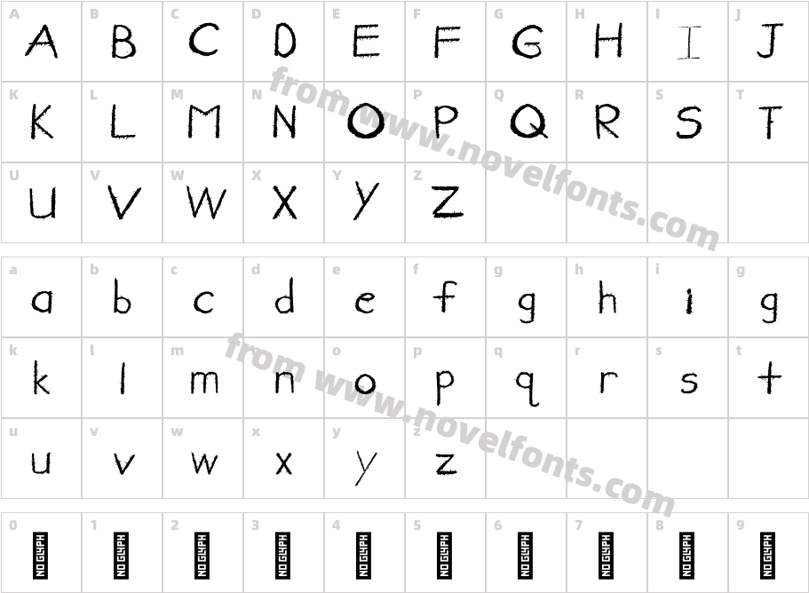 newFont-RegularCharacter Map