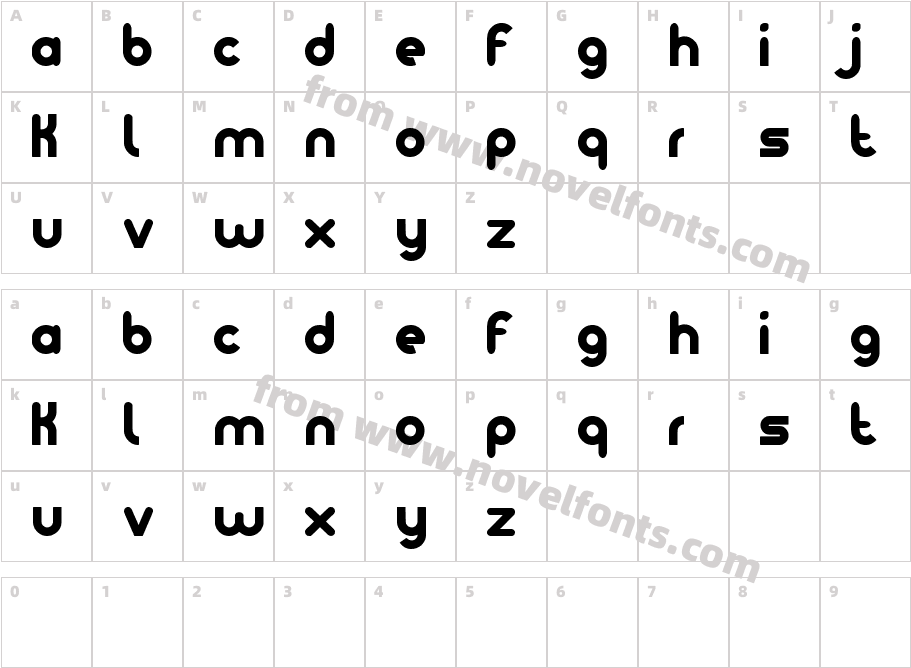 noteameCharacter Map