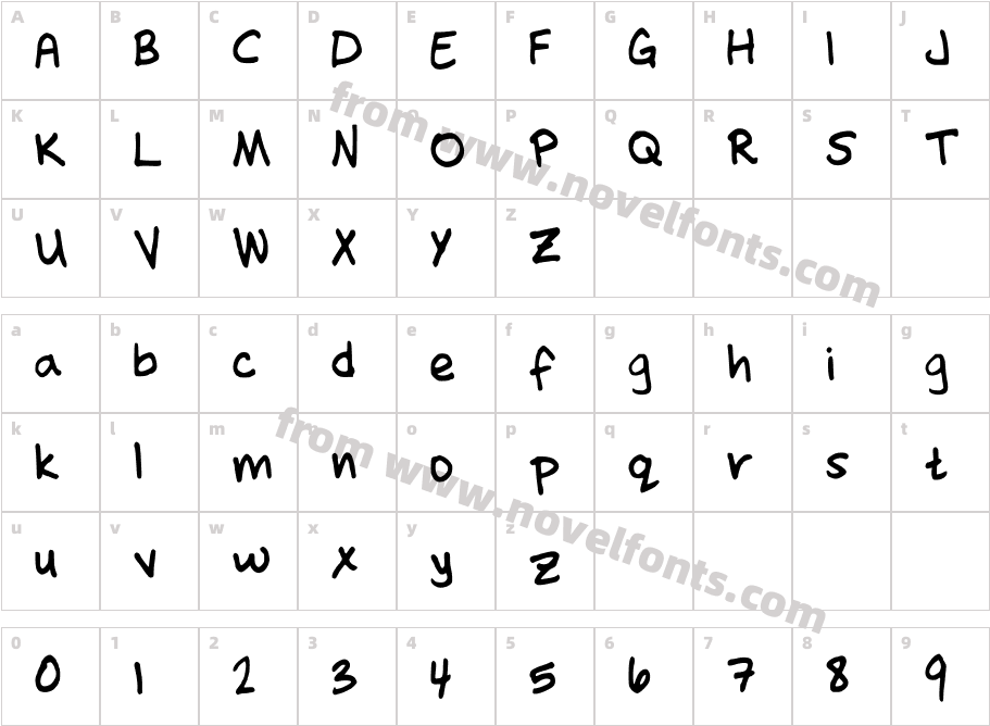 november2Character Map